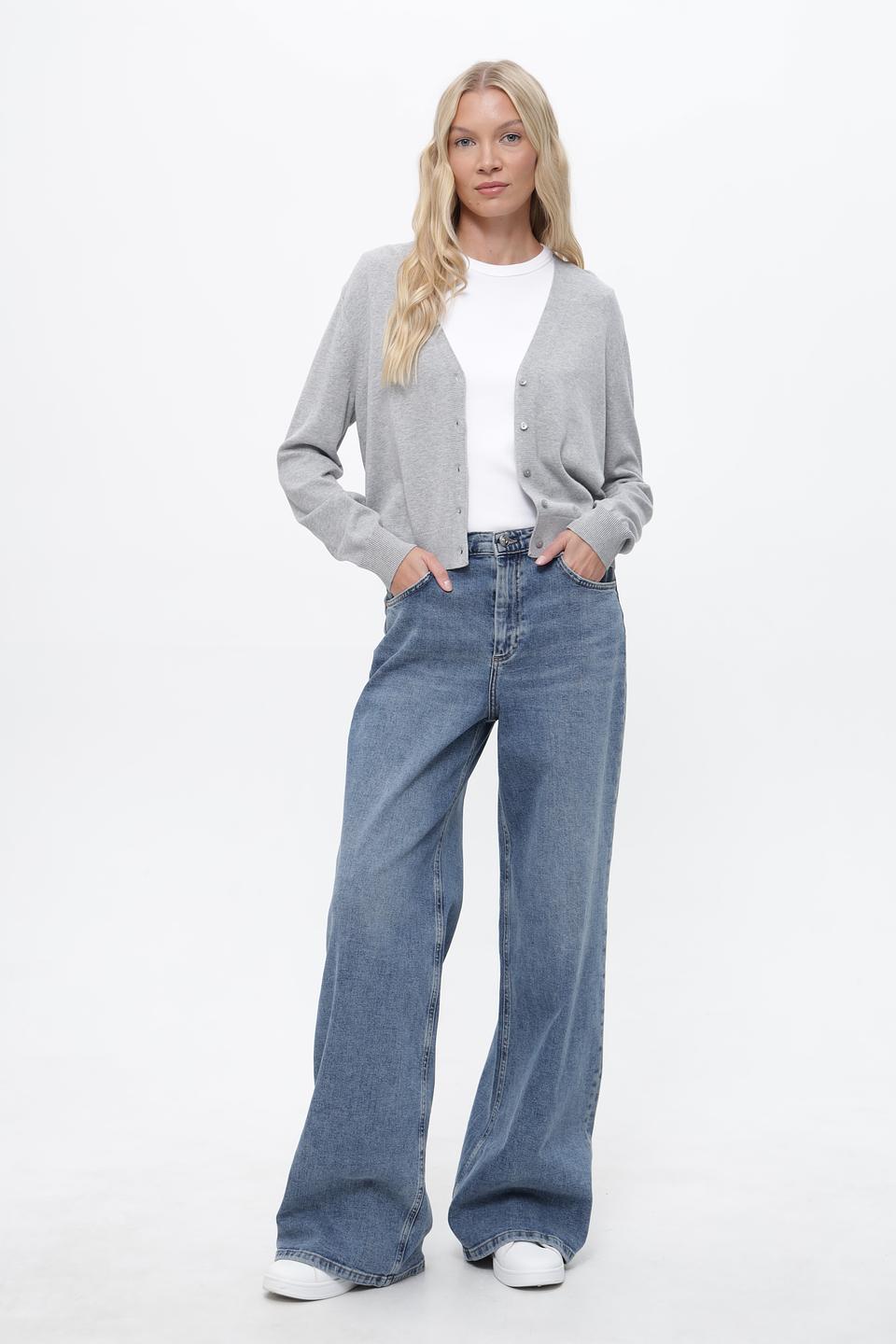 Джинсы палаццо Oui голубые