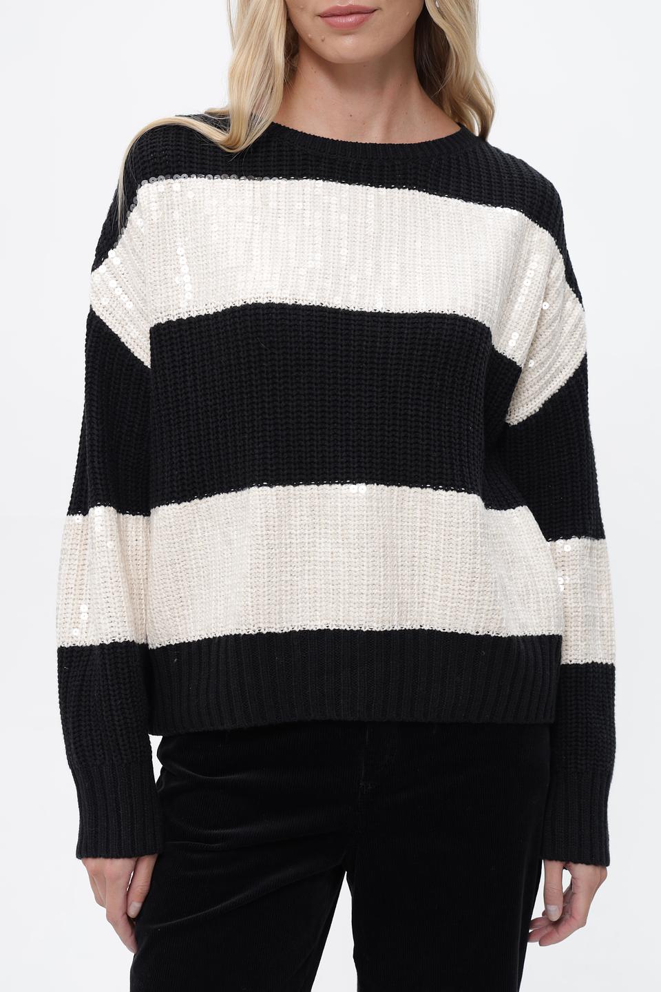 Пуловер Lecomte в полоску