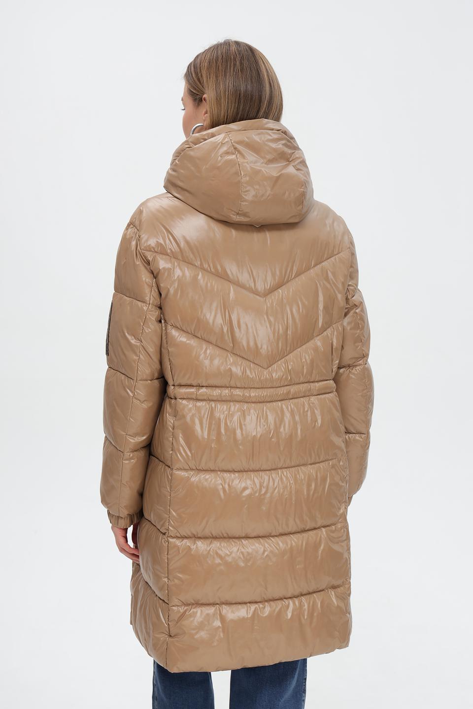 Пальто Marc Cain Sports стеганое бежевое