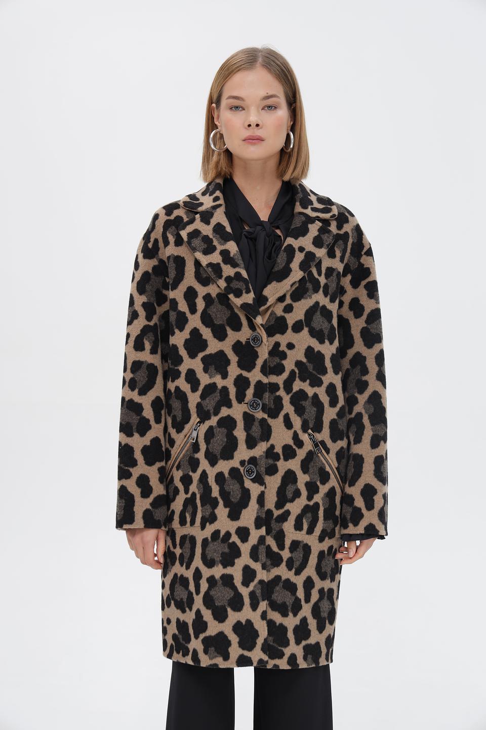 Пальто Marc Cain леопард