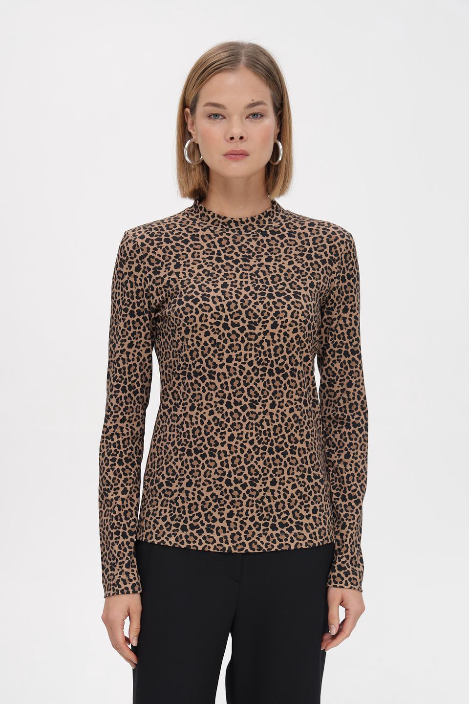 Блуза Marc Cain с леопардовым принтом