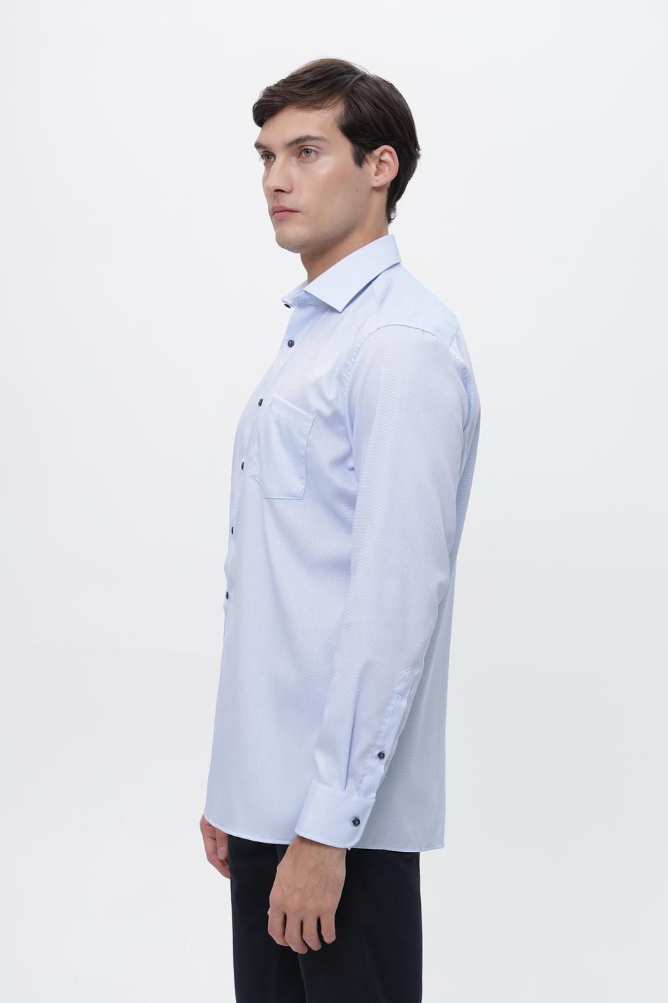 Рубашка Casa Moda голубая приталенная