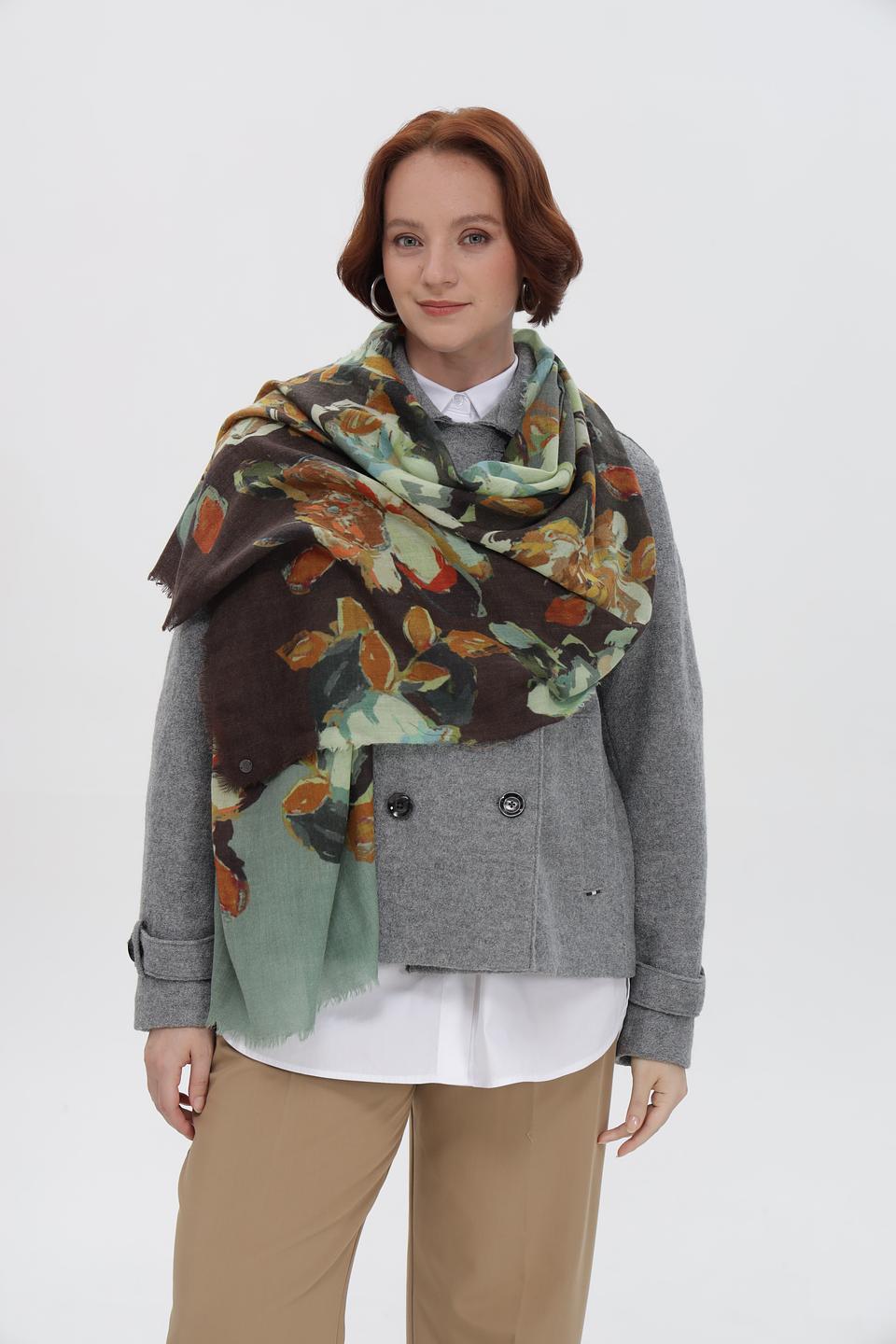 Шарф Fraas с цветочным принтом