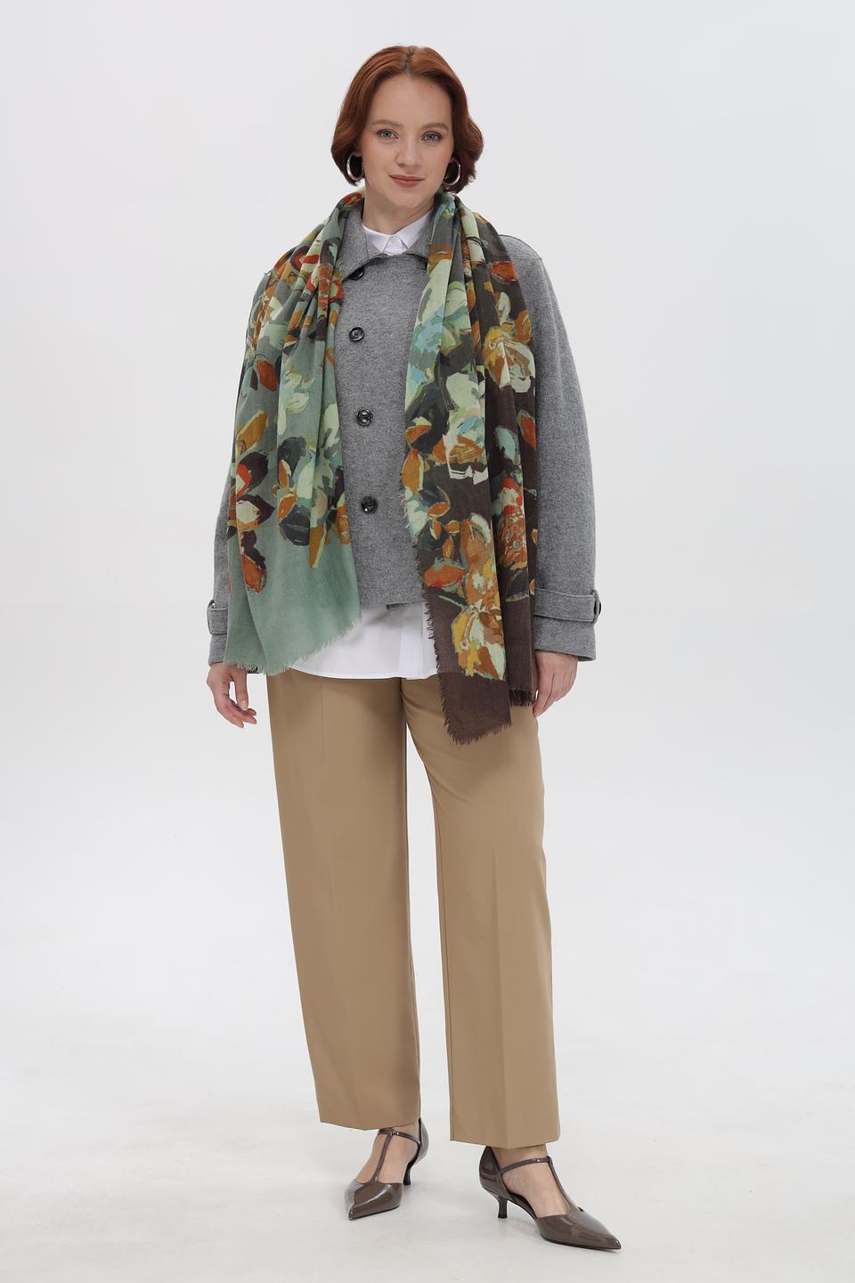 Шарф Fraas с цветочным принтом