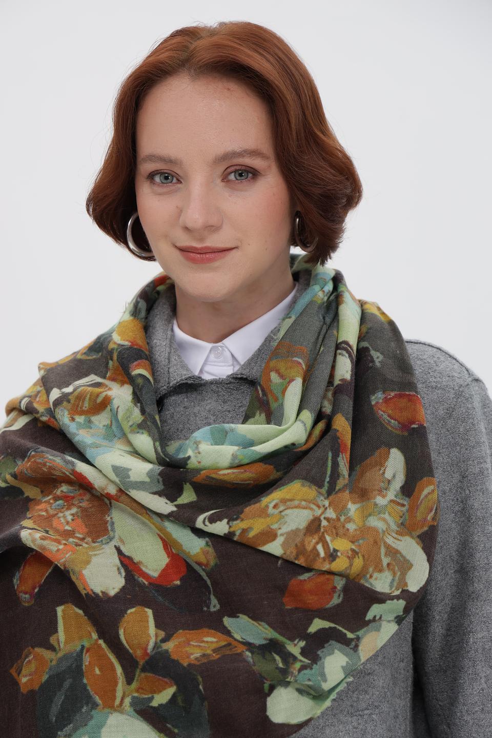 Шарф Fraas с цветочным принтом