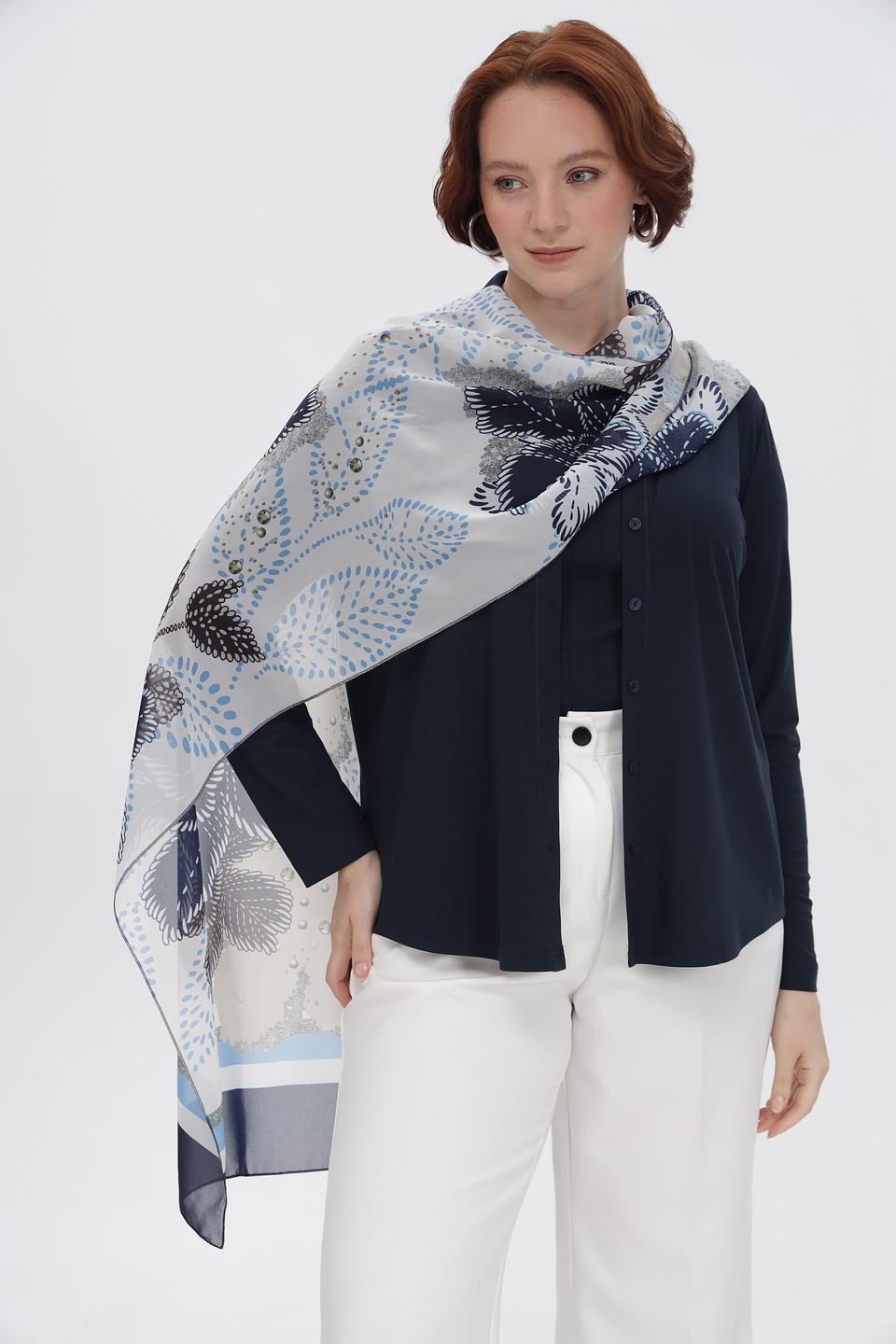 Шарф Frank Walder с принтом