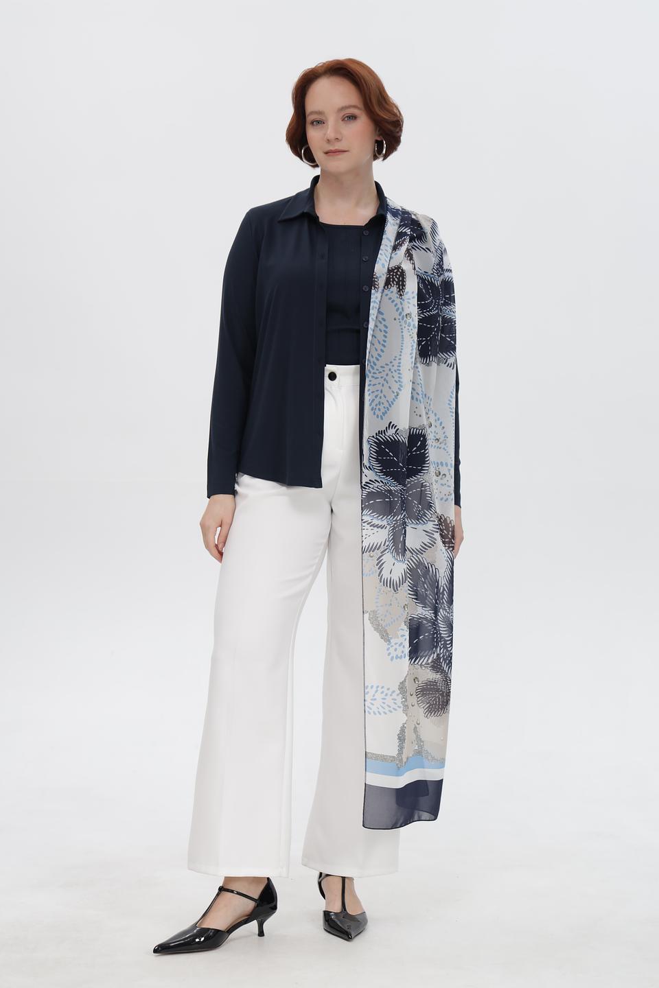 Шарф Frank Walder с принтом