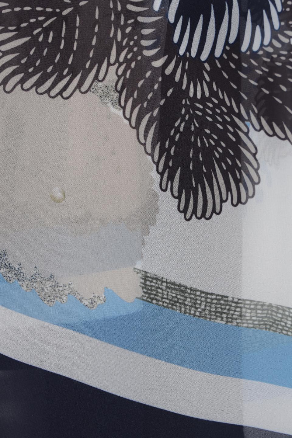 Шарф Frank Walder с принтом