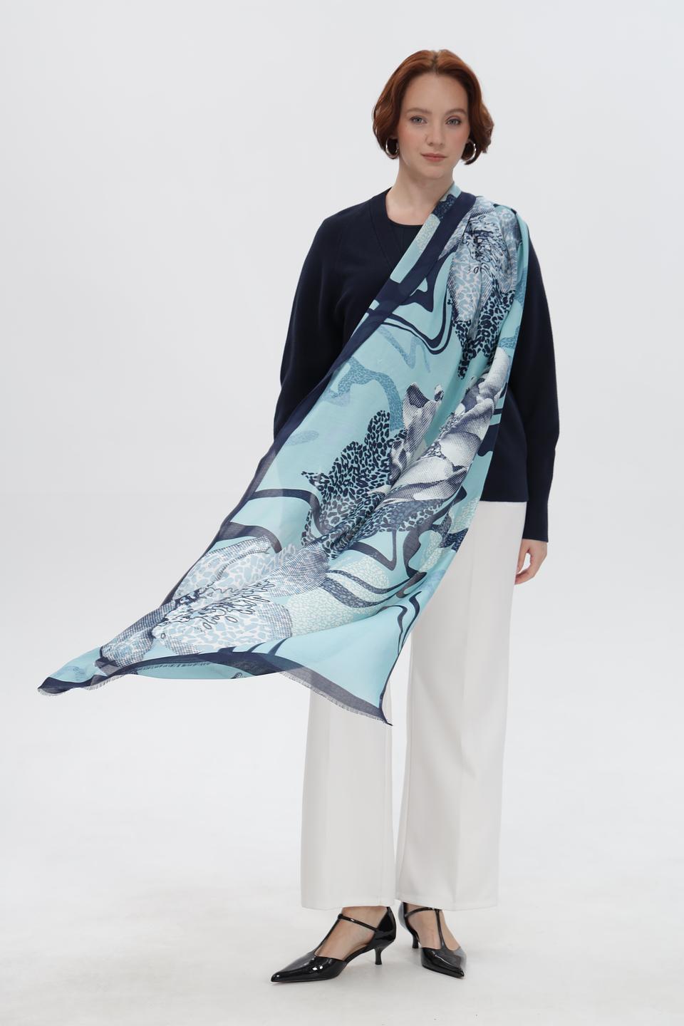 Шарф Olsen с принтом