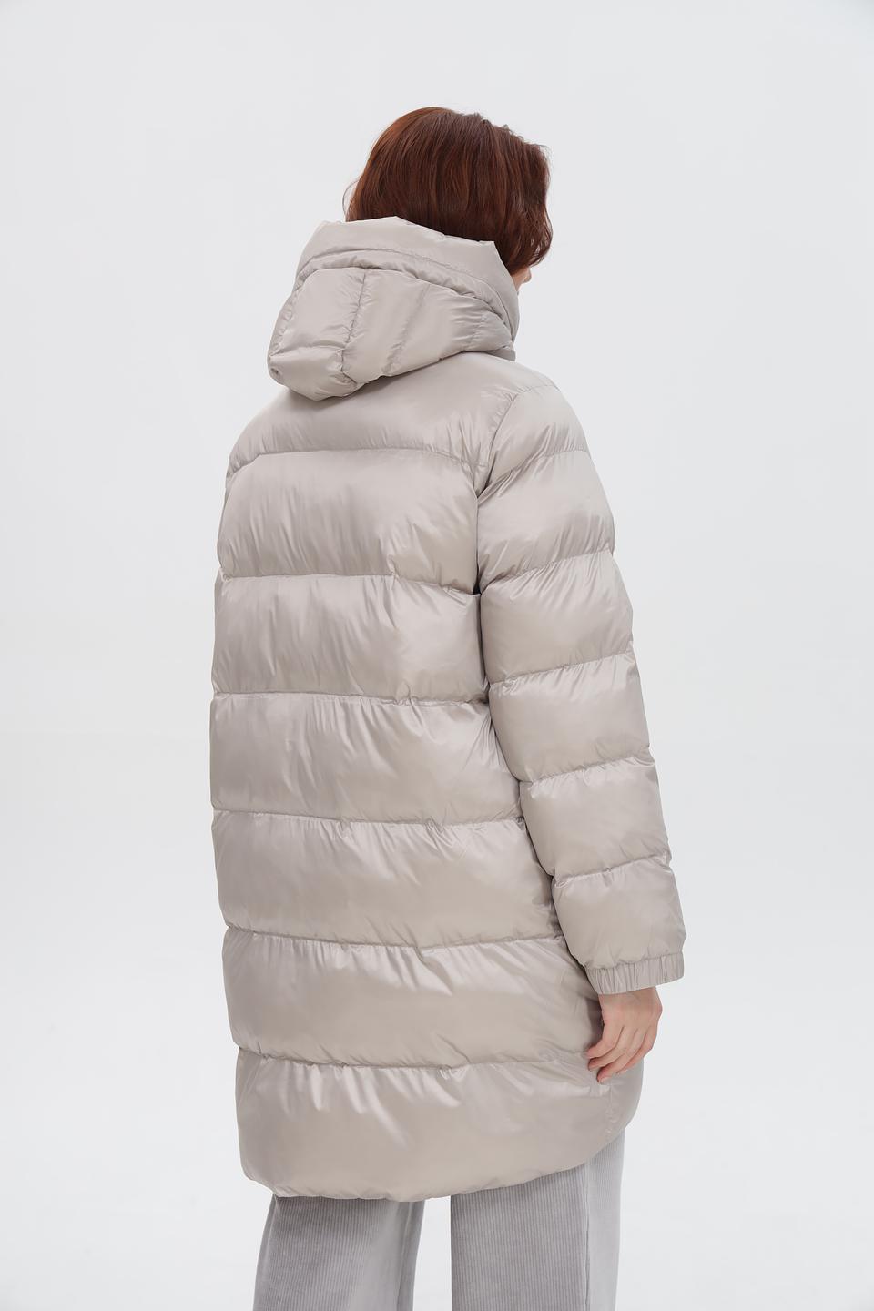 Пальто Baronia стеганое серое