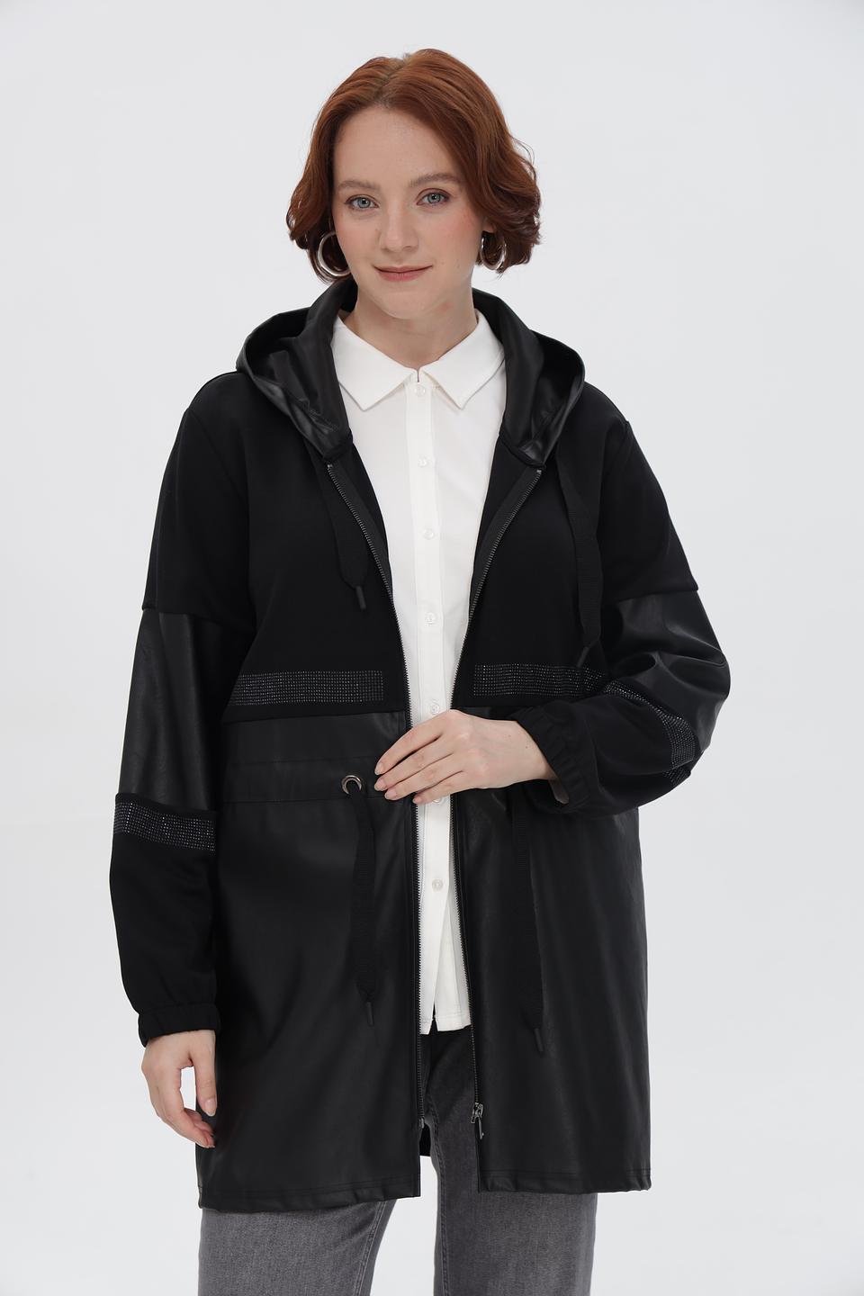 Жакет Doris Streich с экокожей