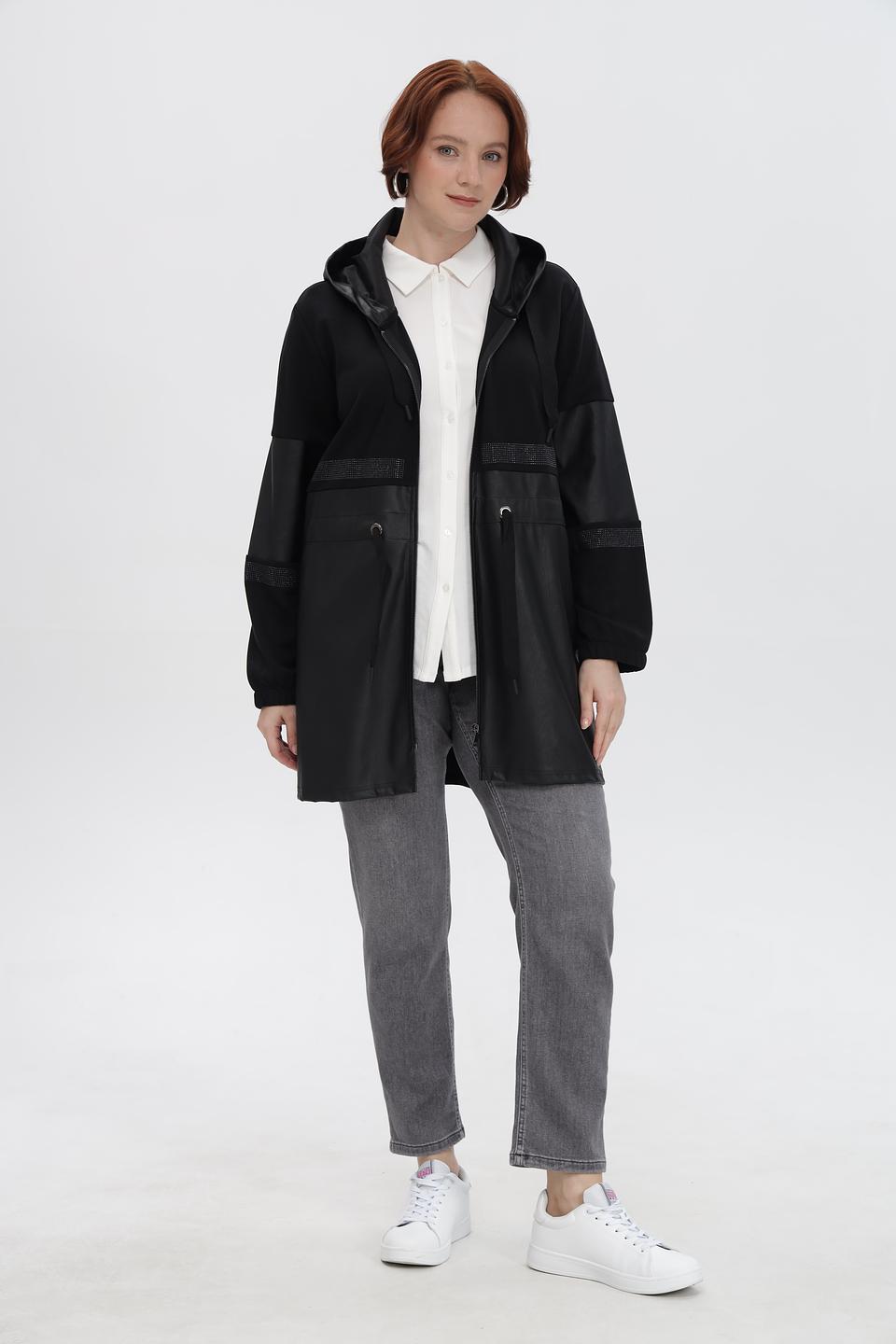 Жакет Doris Streich с экокожей