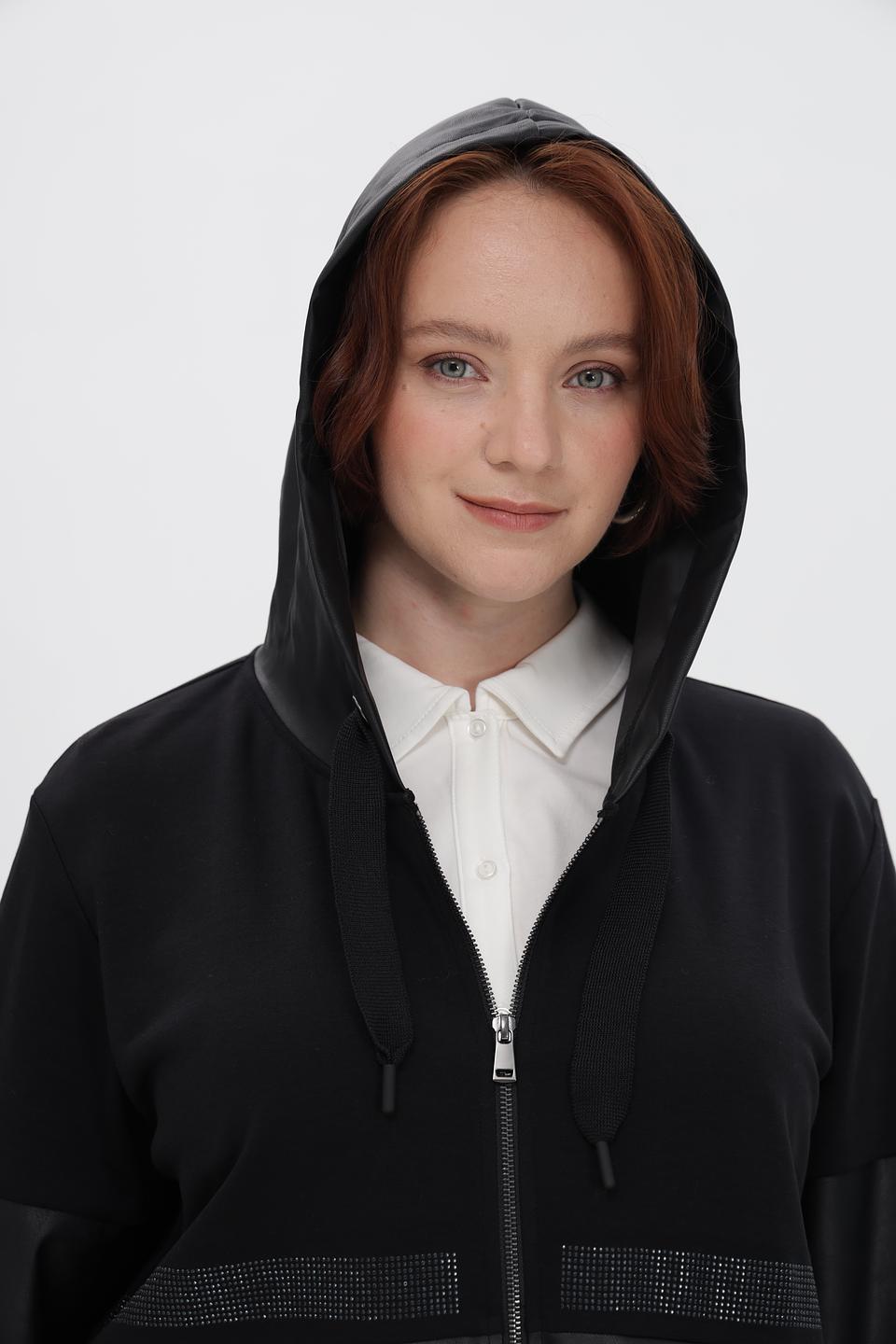 Жакет Doris Streich с экокожей