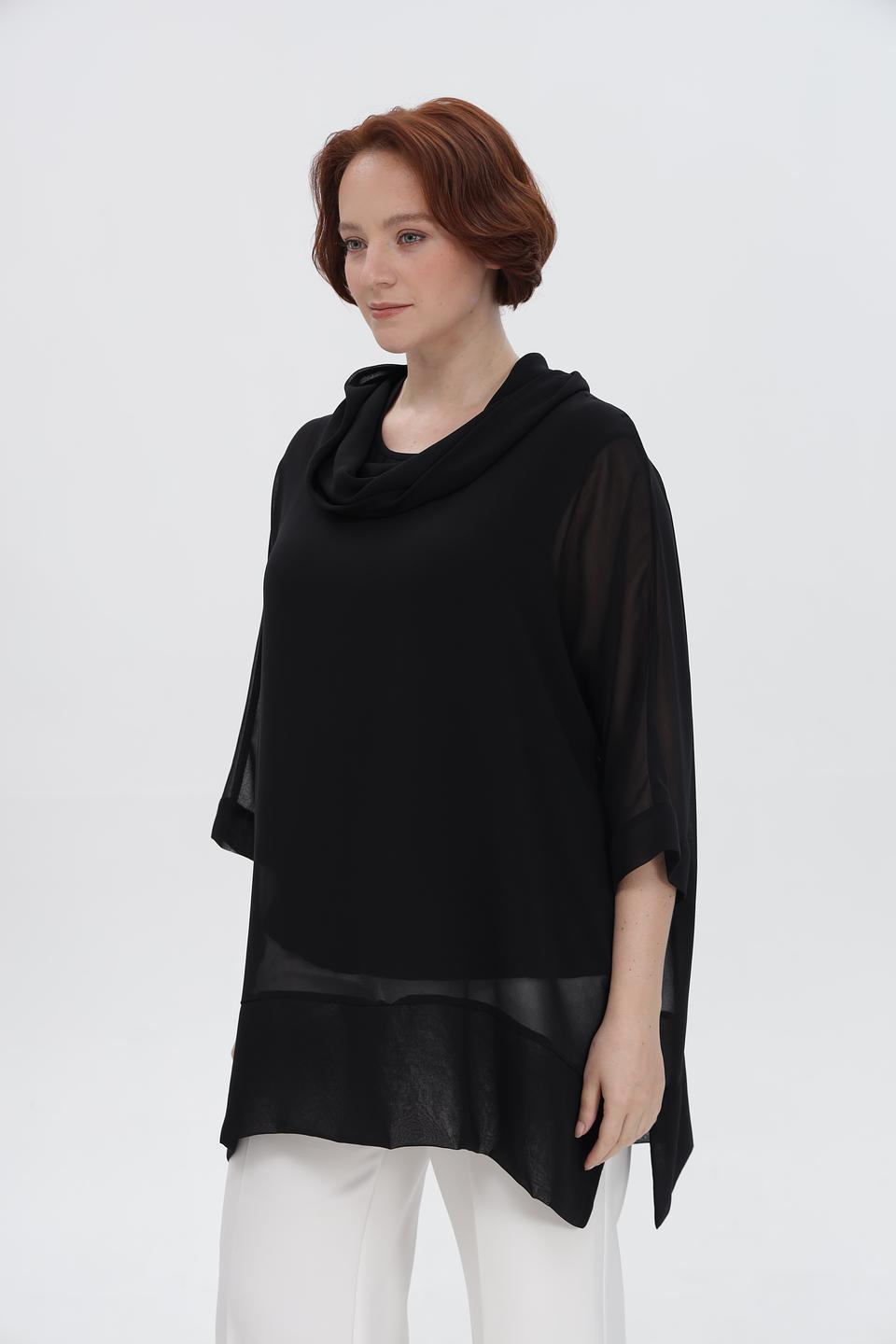 Блузка Doris Streich с воротником-шарфом