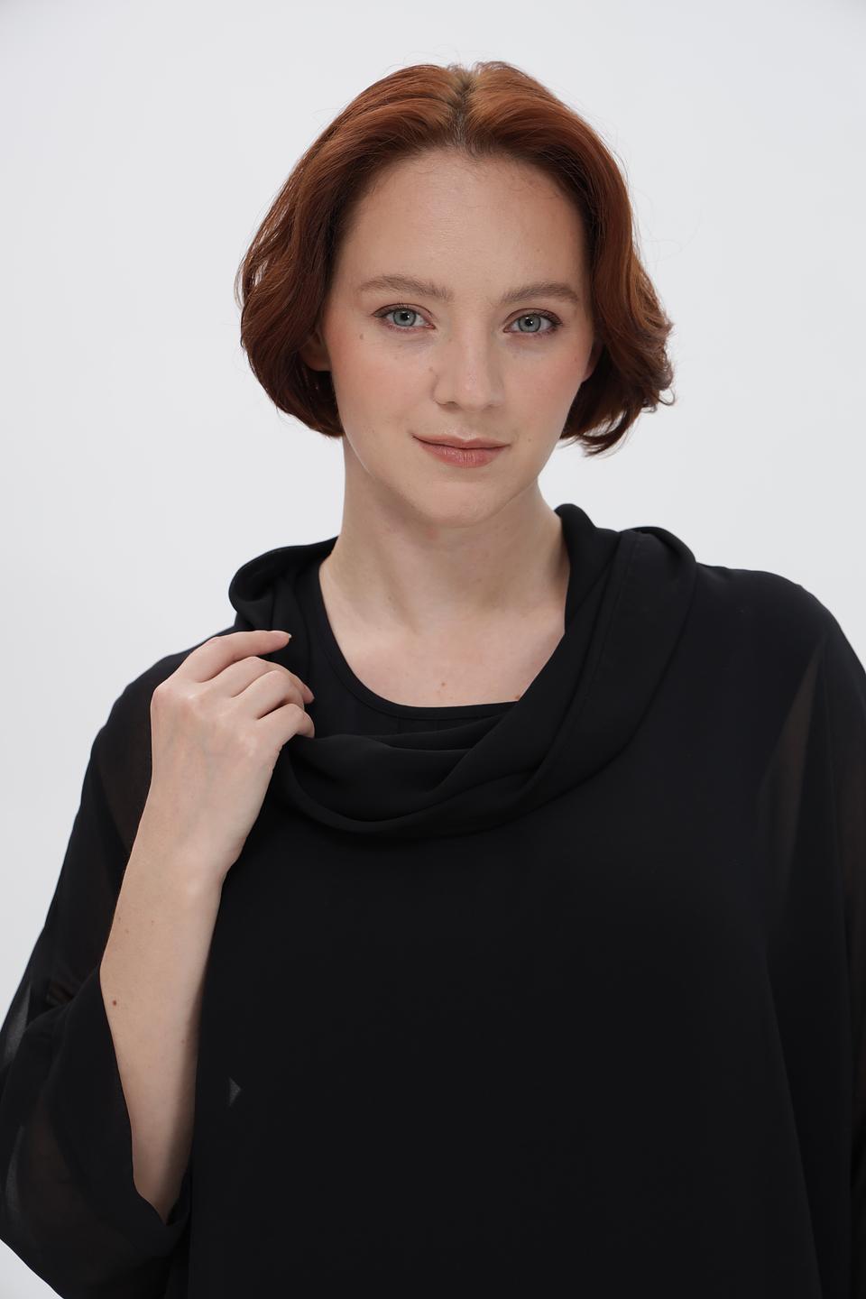 Блузка Doris Streich с воротником-шарфом