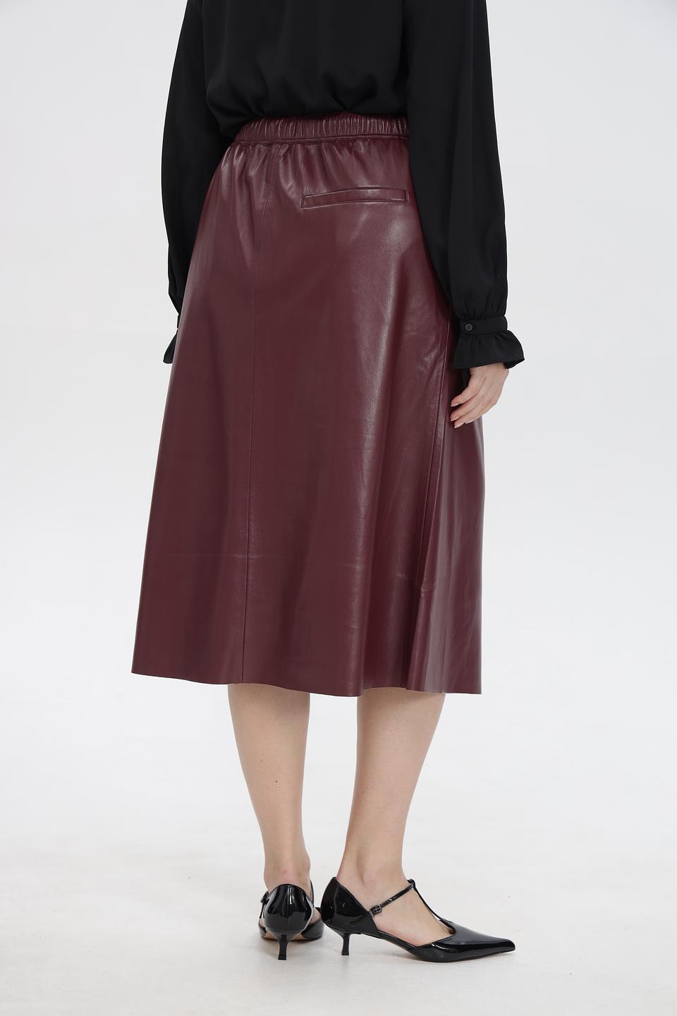 Юбка UNQ из экокожи с кулиской