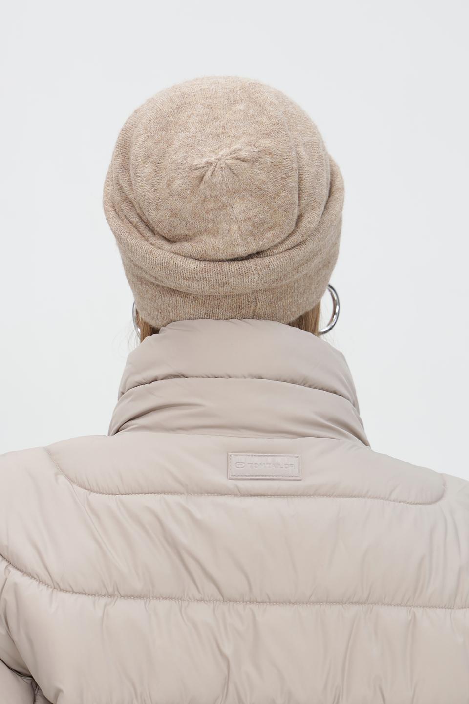 Шапка Fraas вязаная бежевая