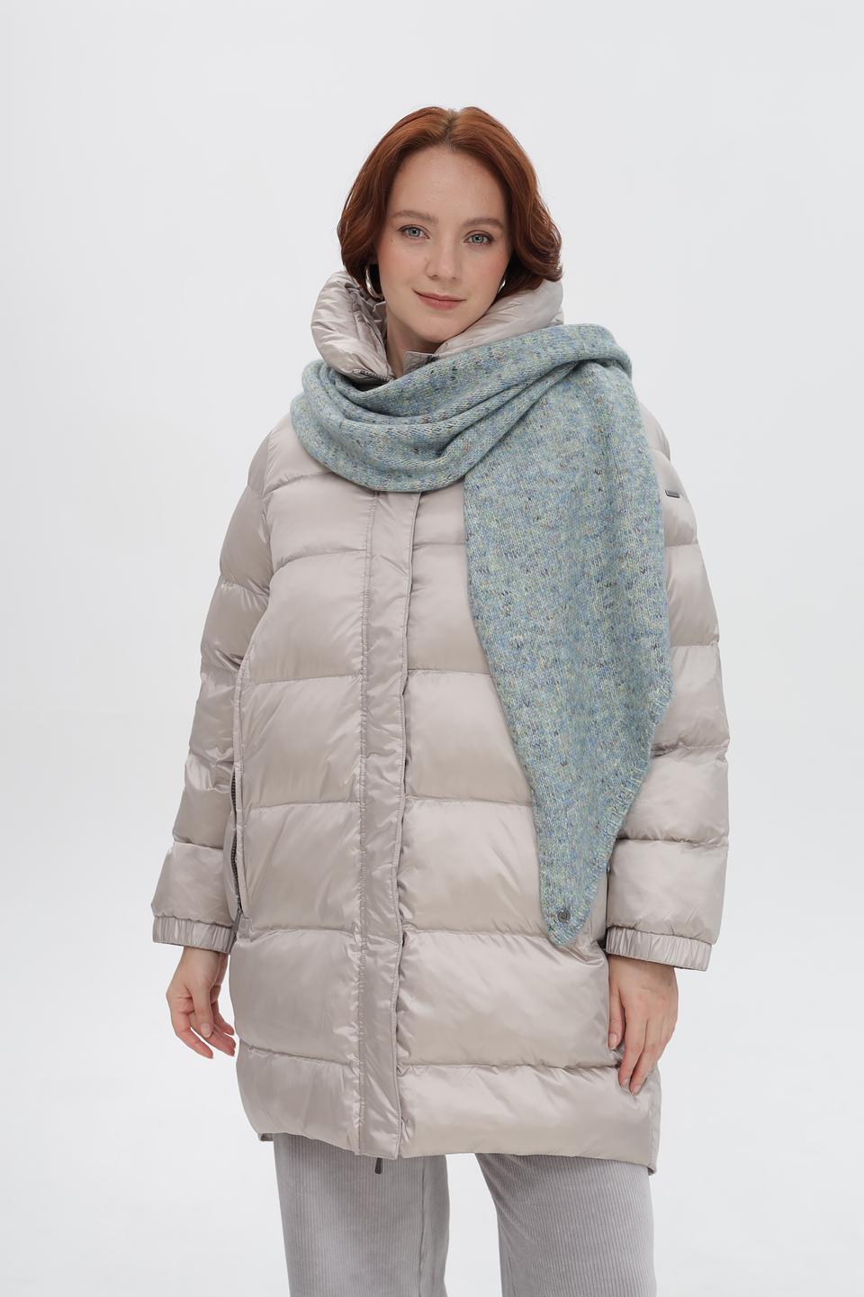 Шарф Fraas меланж голубой