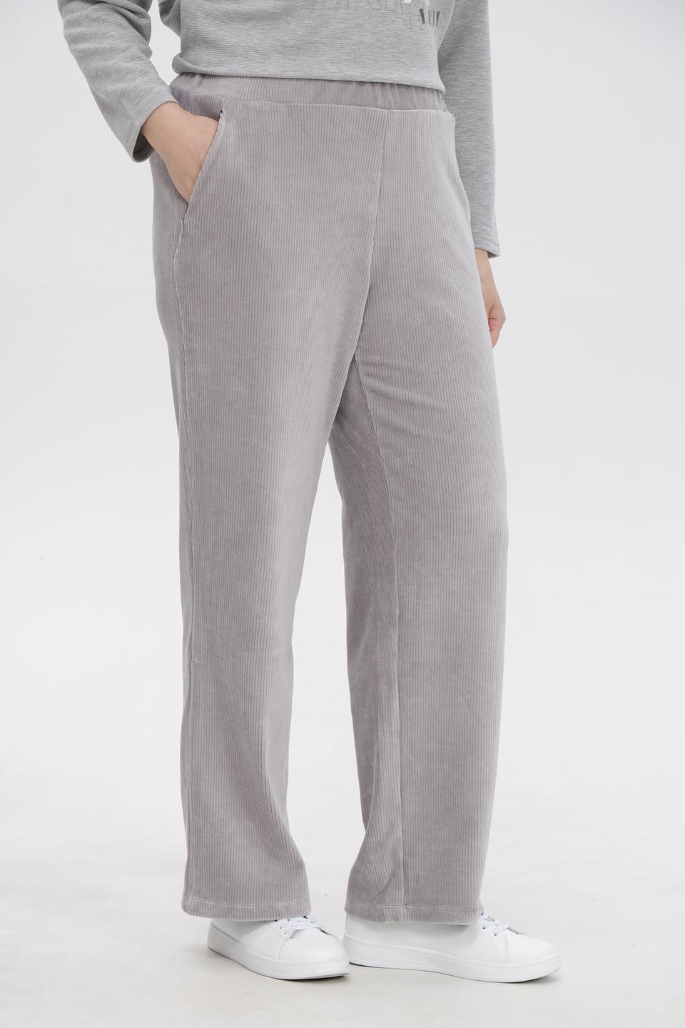 Брюки Barbara Lebek в полоску серые