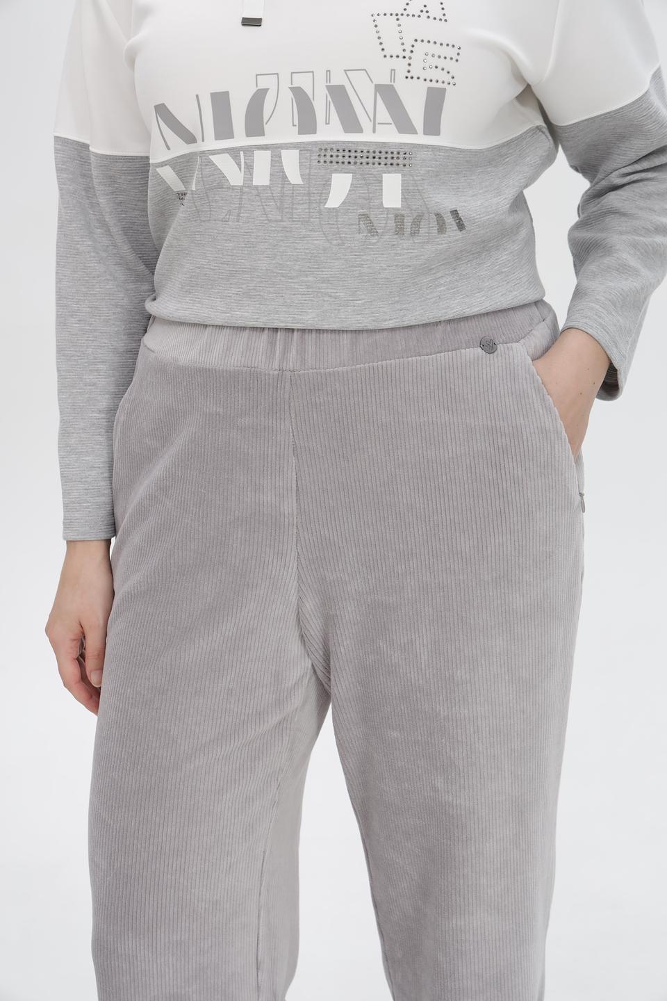 Брюки Barbara Lebek в полоску серые