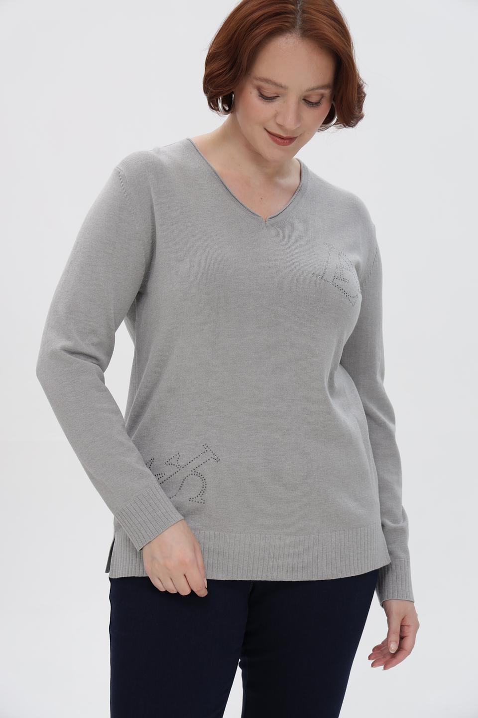 Пуловер Barbara Lebek с вышивкой