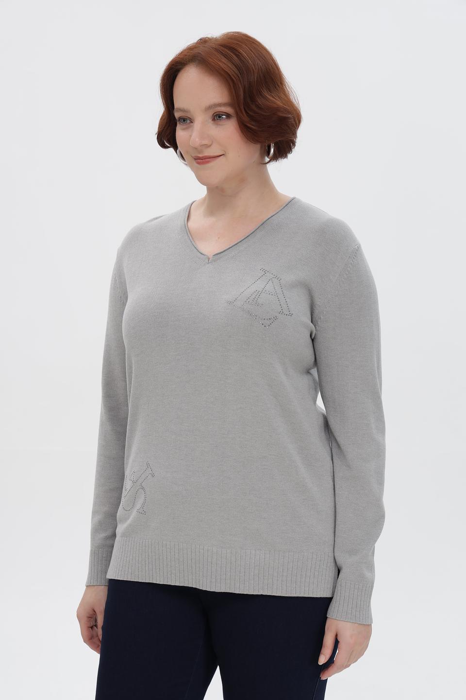 Пуловер Barbara Lebek с вышивкой