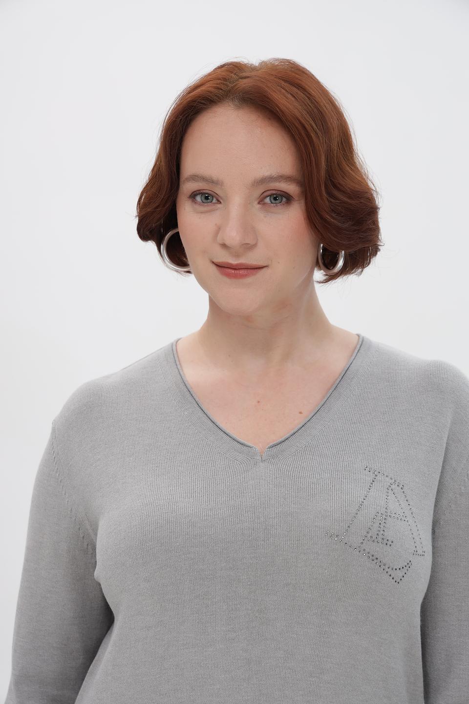 Пуловер Barbara Lebek с вышивкой