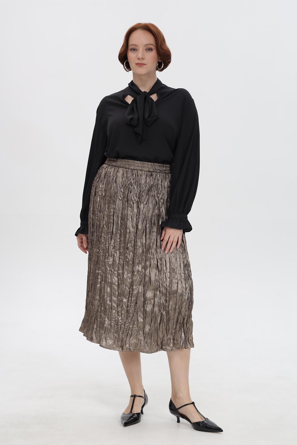 Юбка Rabe collection плиссированная золотая