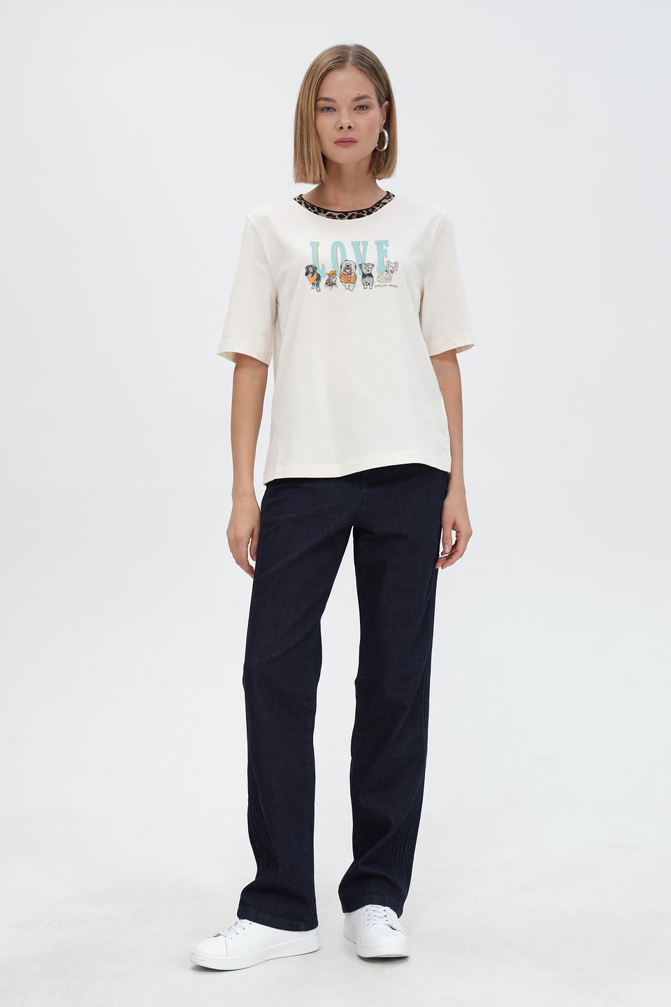 Футболка Marc Cain Sports с принтом