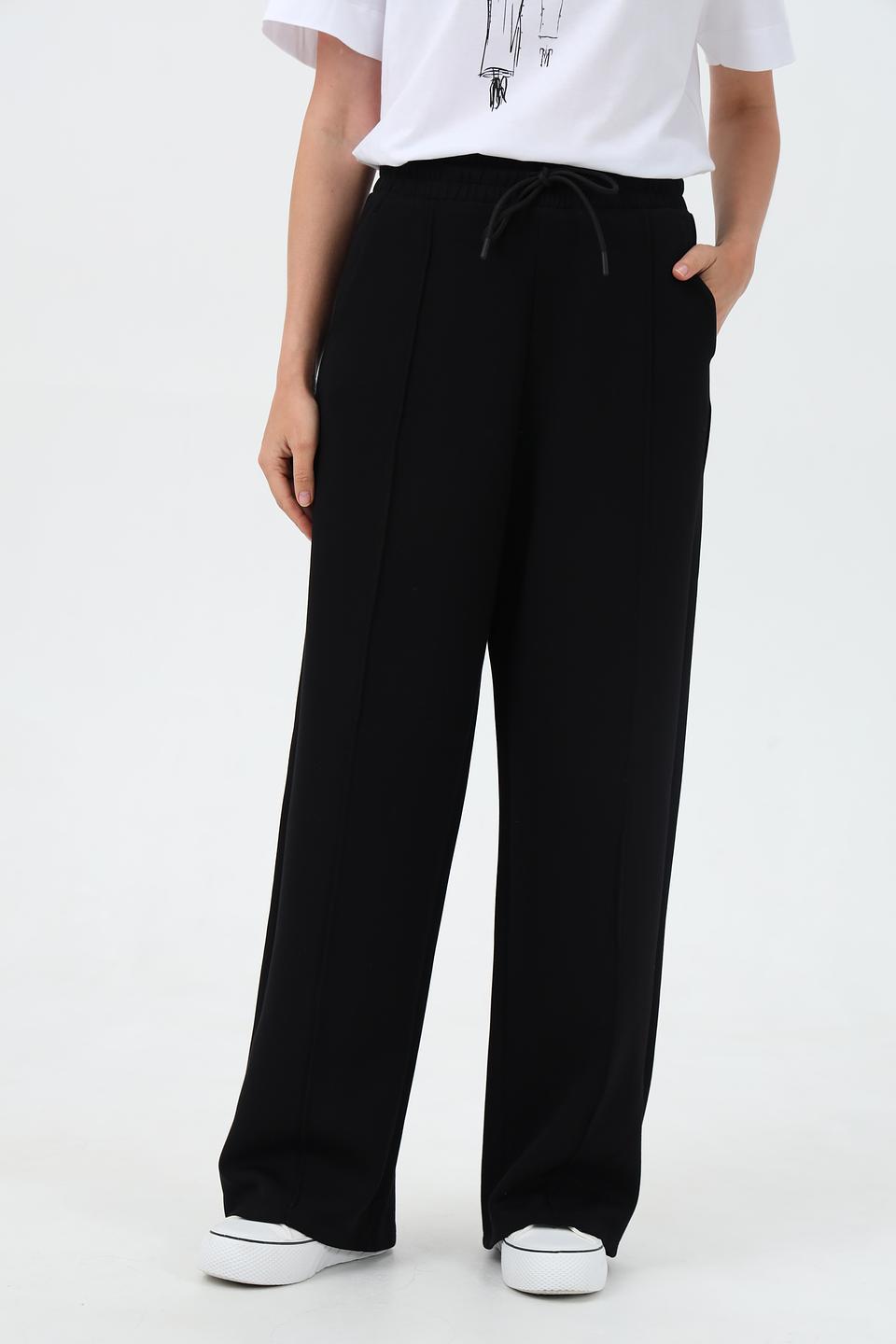 Брюки палаццо Tom Tailor черные