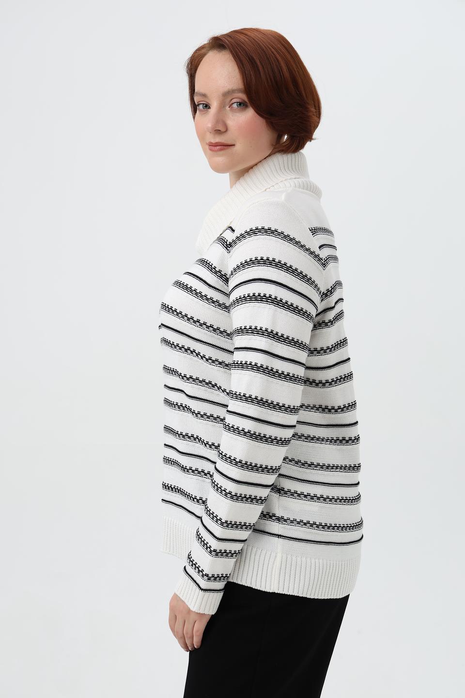 Пуловер Gollehaug в полоску