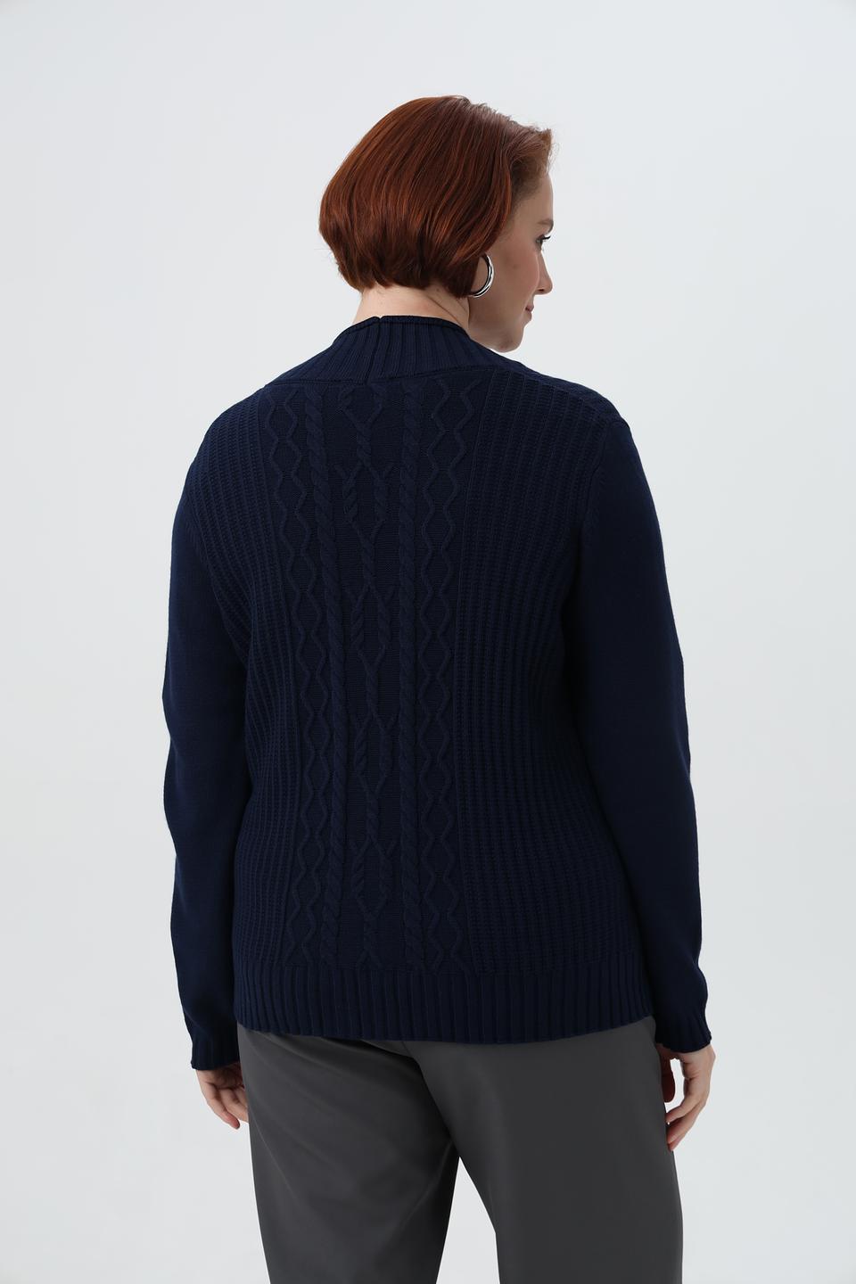 Жакет Gollehaug вязаный, тёмно-синий