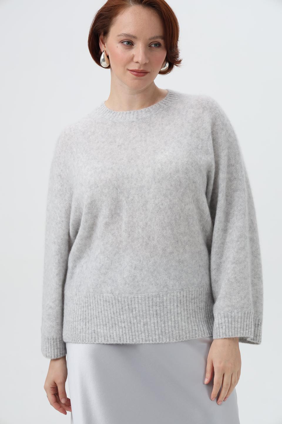 Пуловер Herzens Angelegenheit светло-серый