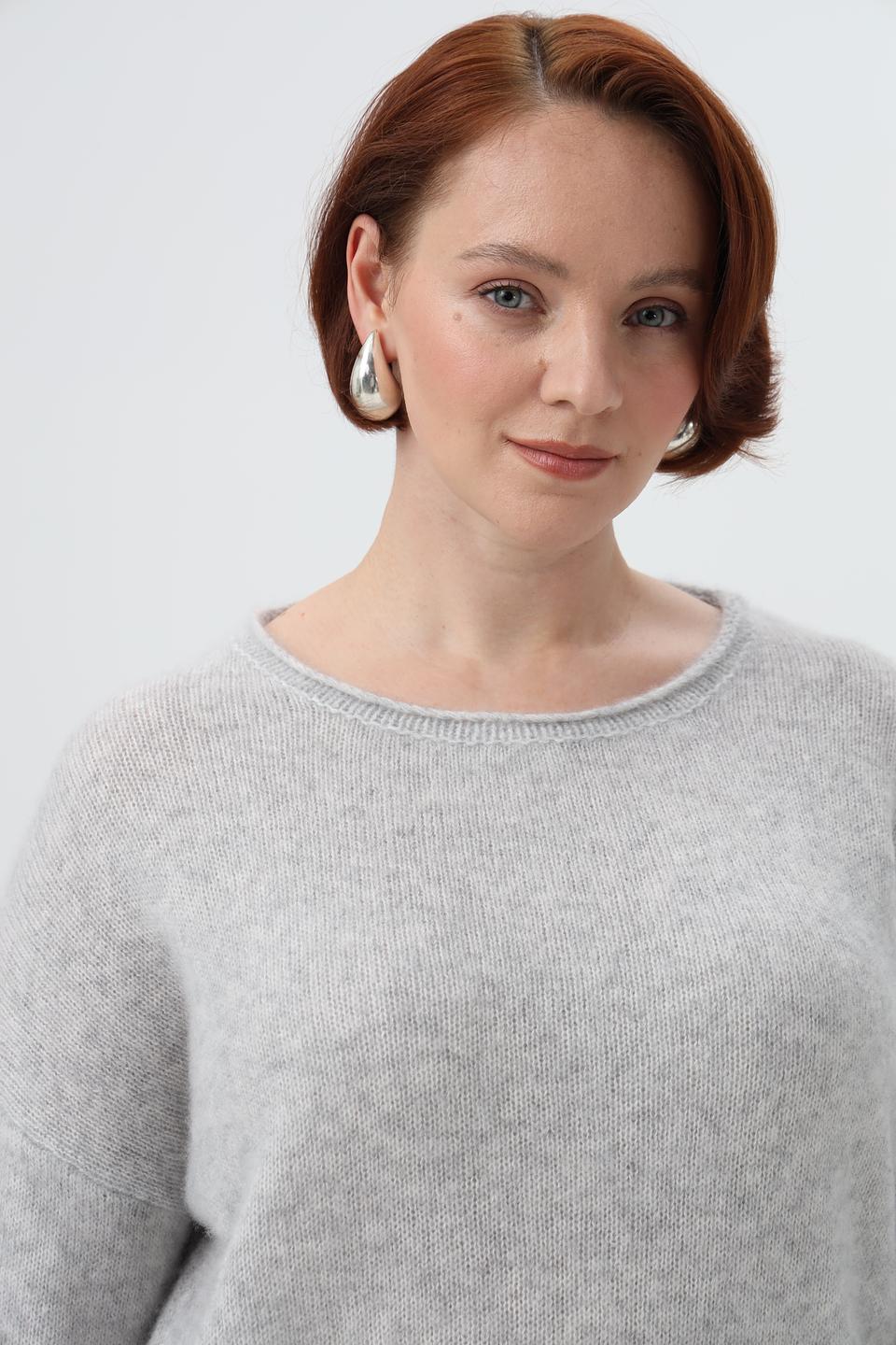 Пуловер Herzens Angelegenheit серый