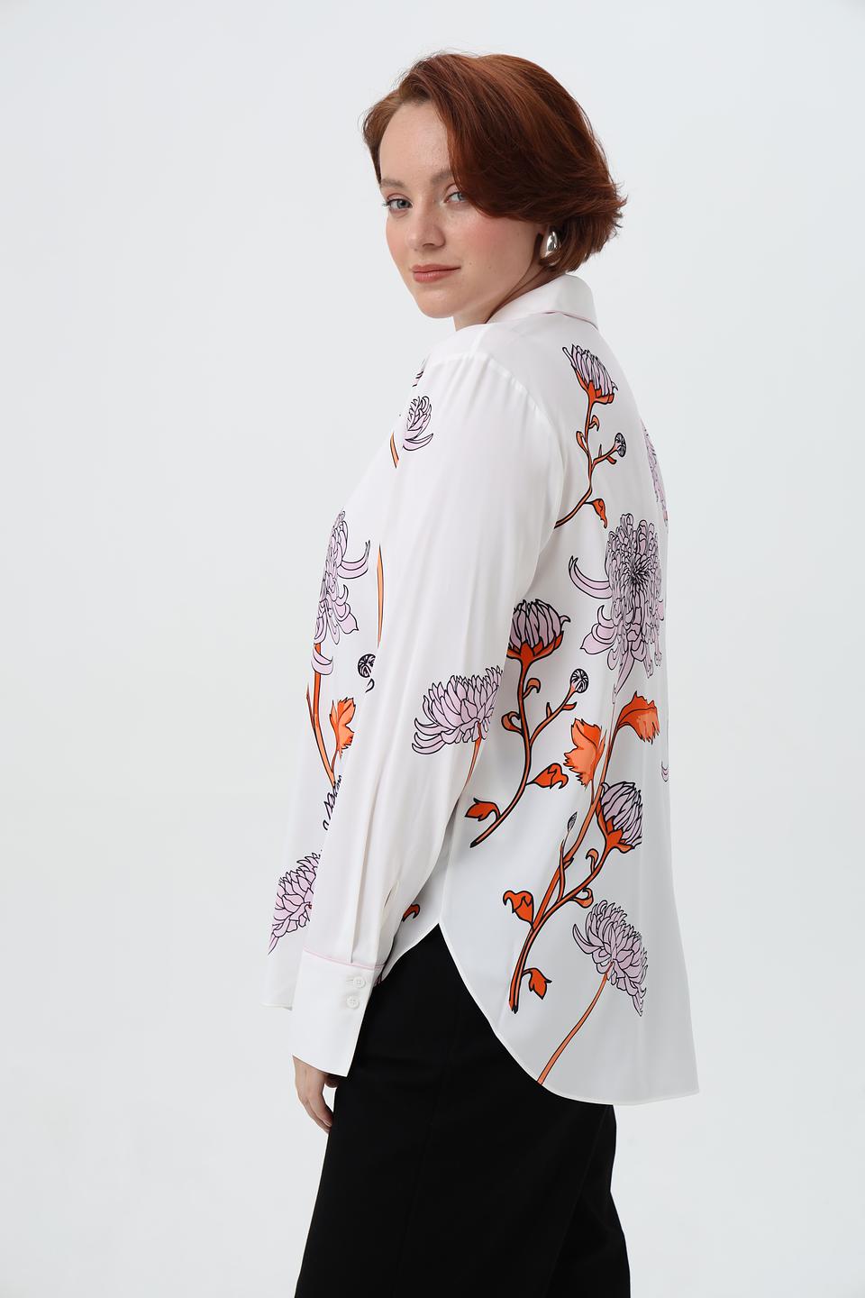 Блузка Herzens Angelegenheit с цветочным принтом