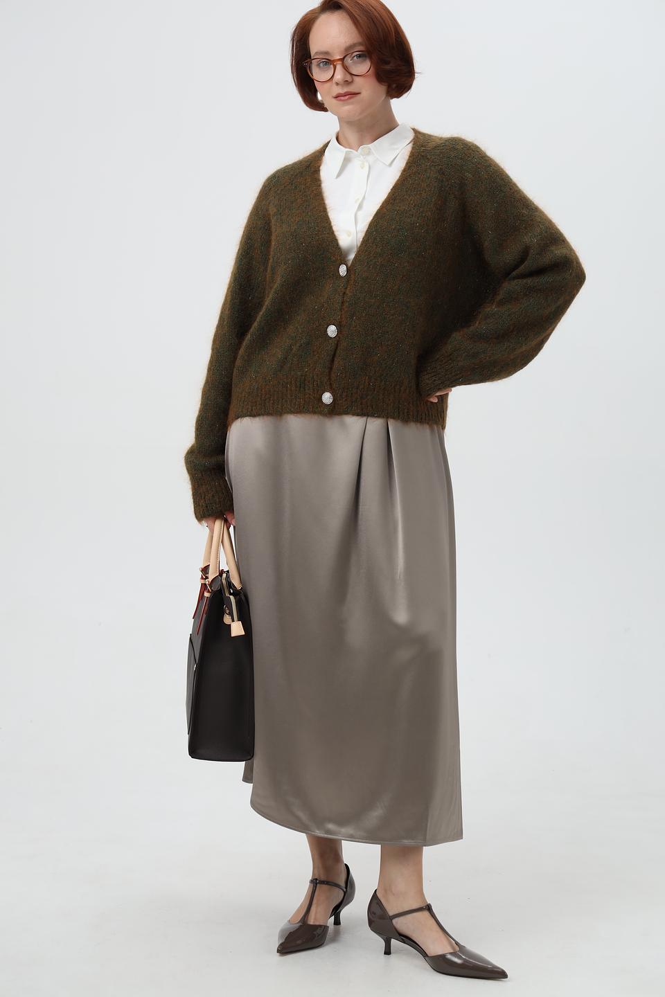 Юбка Herzens Angelegenheit плиссированная серая