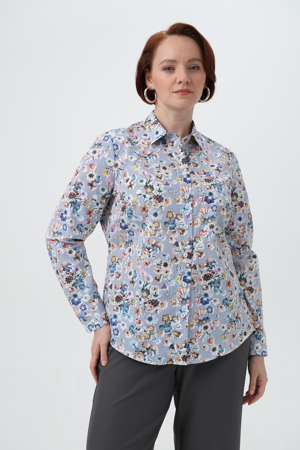 Рубашка Sommer mann с цветочным принтом