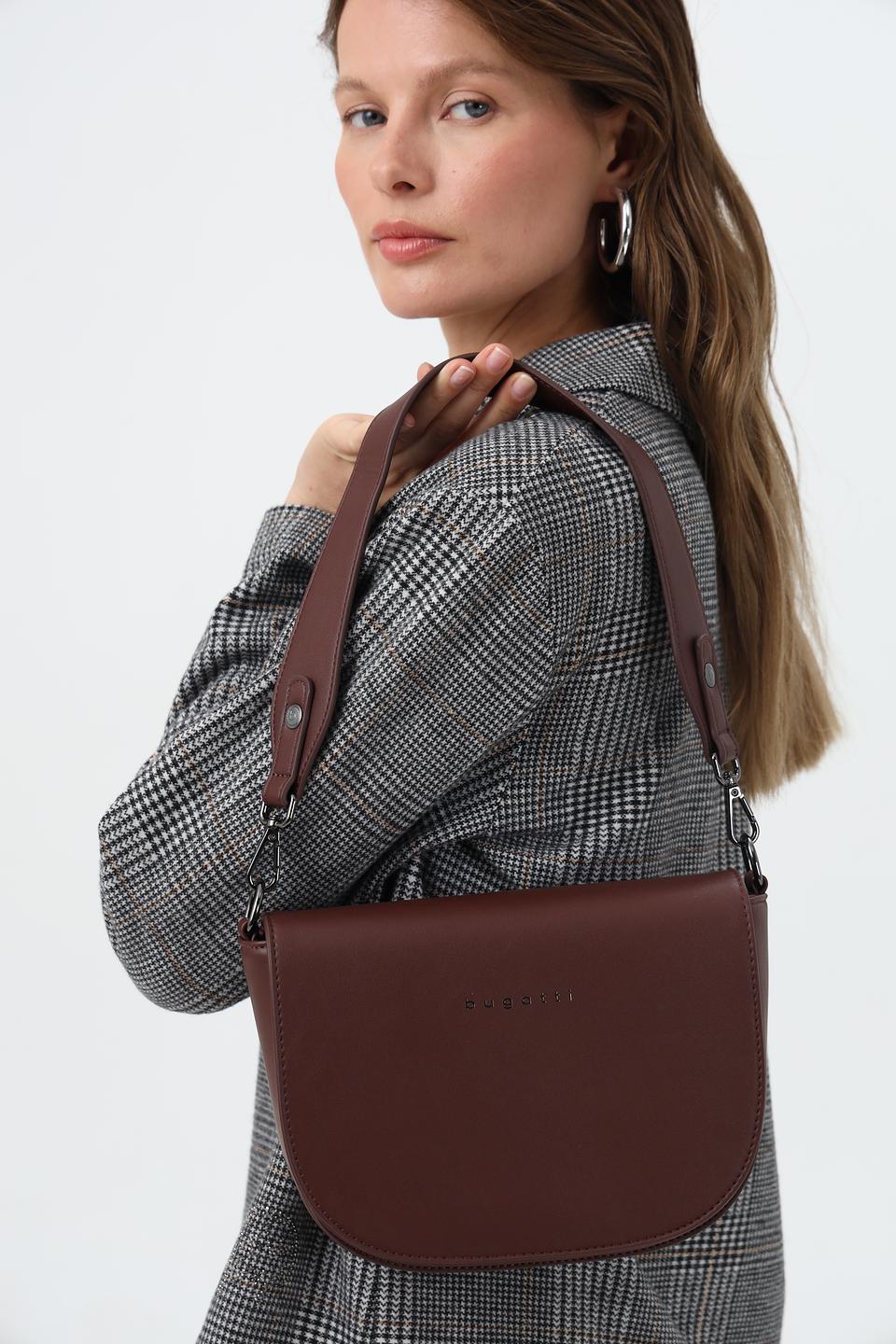 Сумка Bugatti женская винная