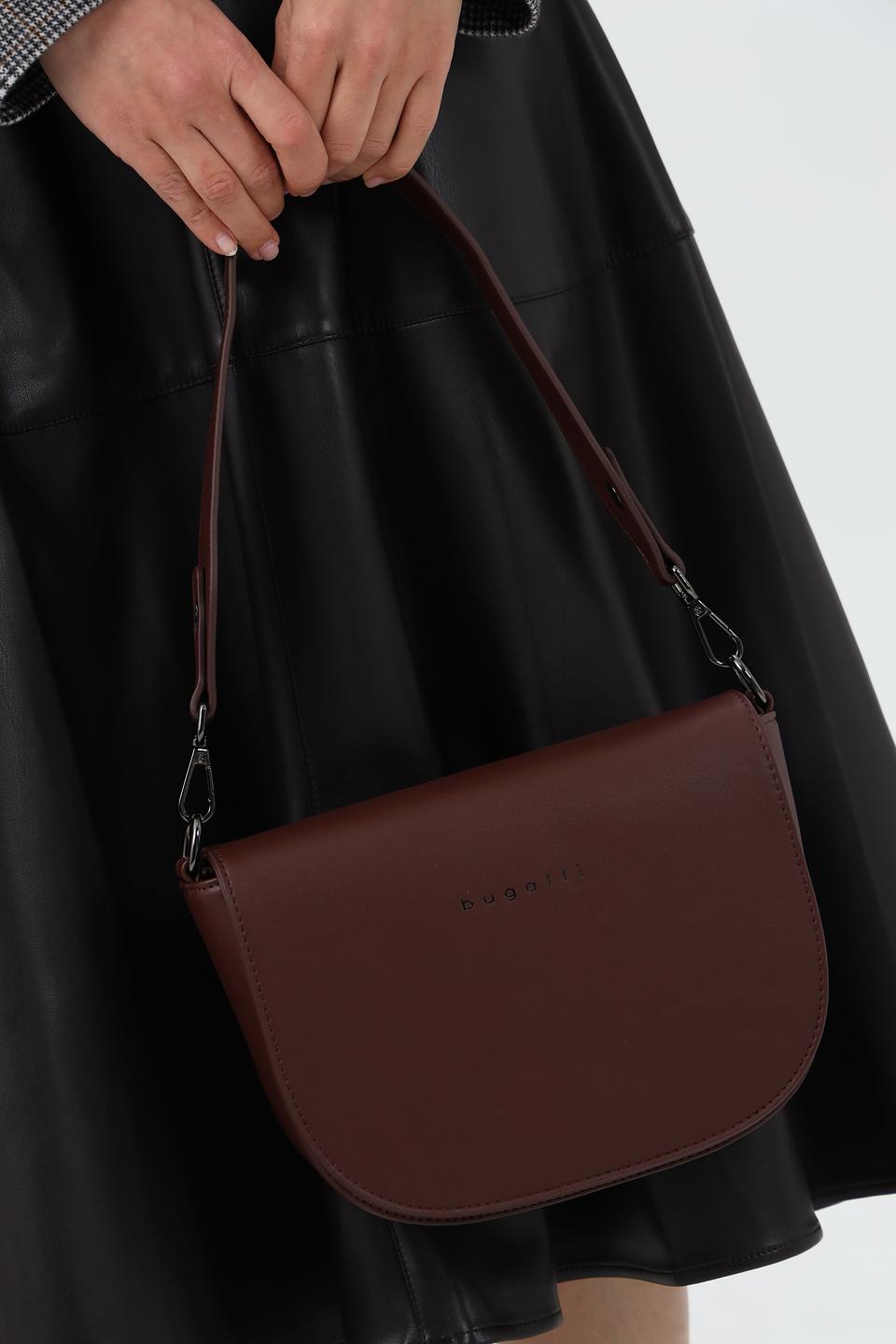 Сумка Bugatti женская винная