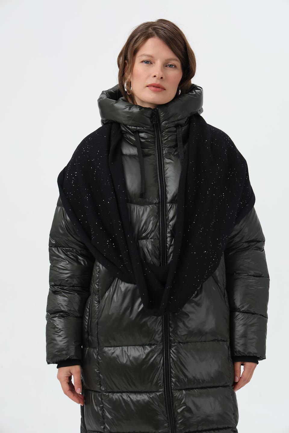 Шарф Frieda and Freddies чёрный с пайетками