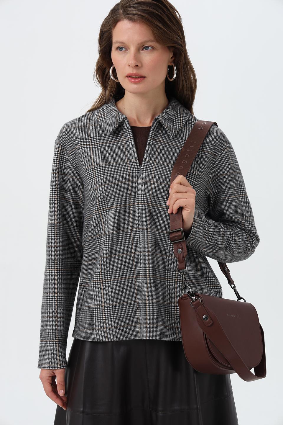 Сумка Bugatti женская винная