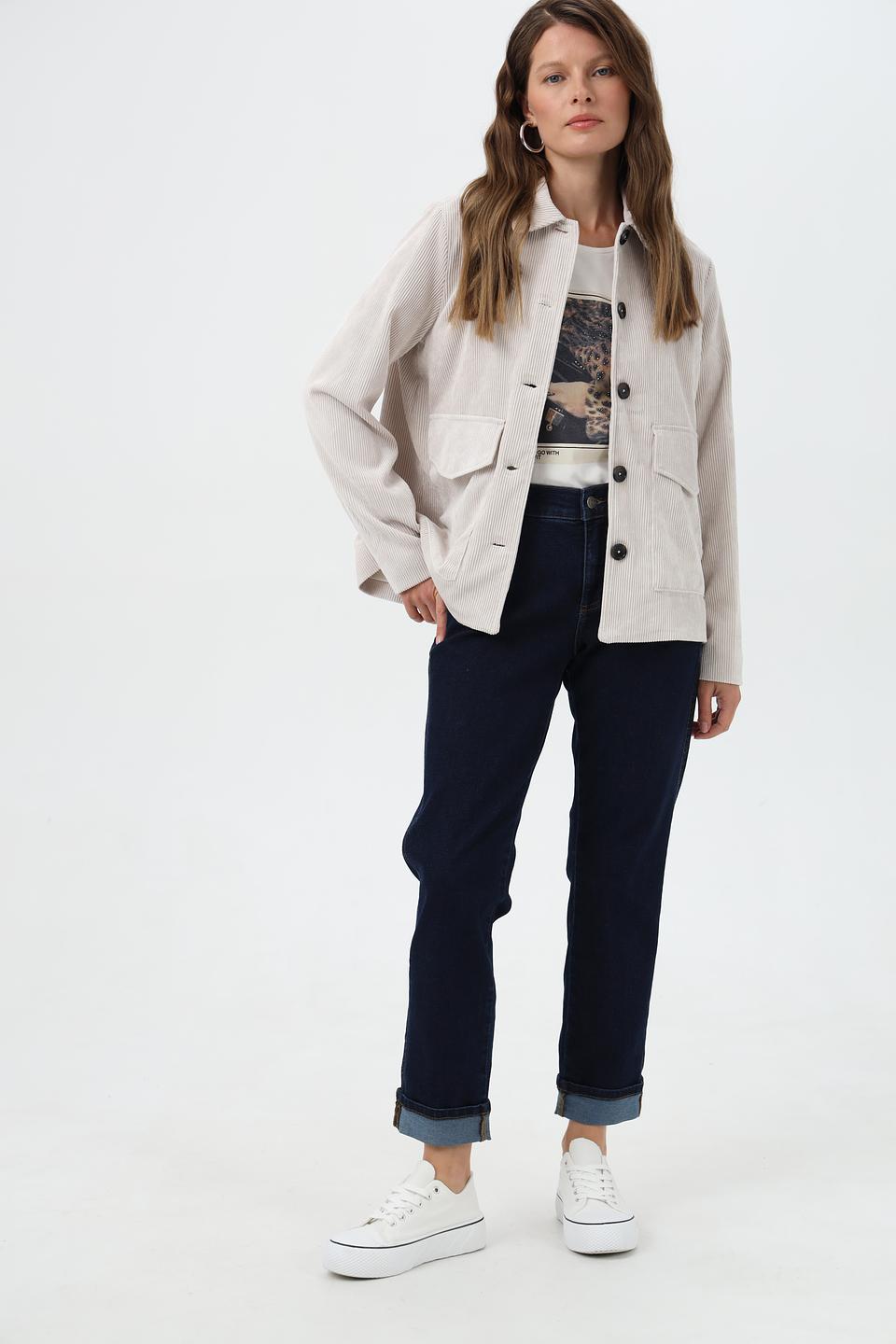 Джинсы Angels укороченные тёмно-синие