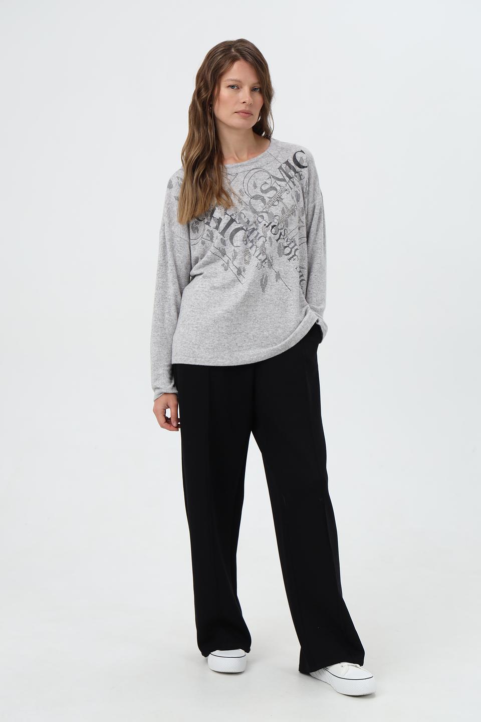 Пуловер Olsen с принтом