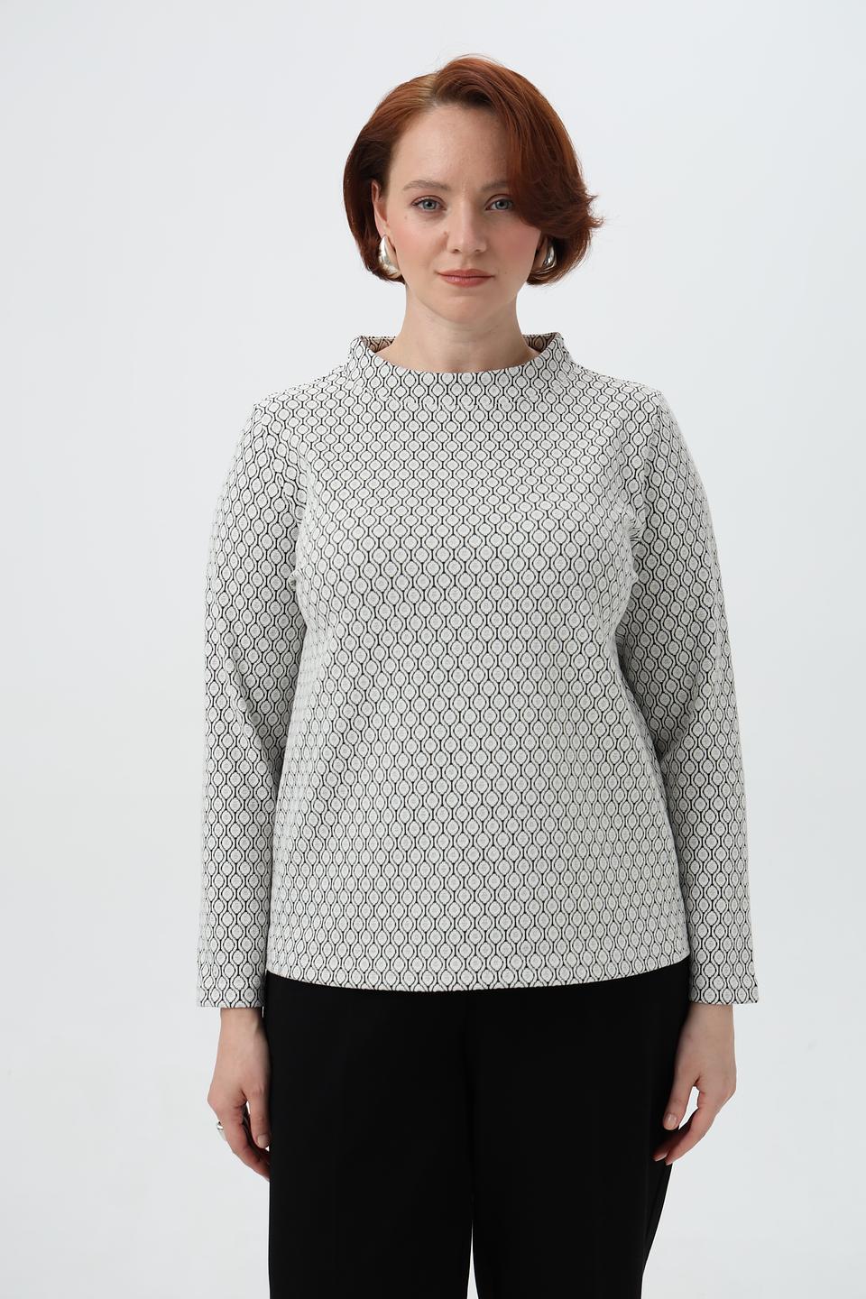 Блуза Olsen с геометрическим принтом