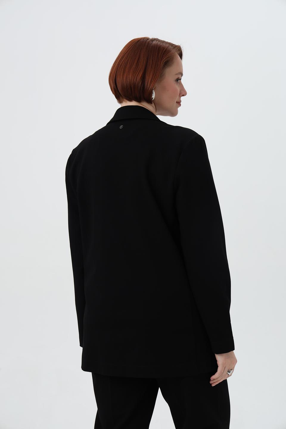 Жакет Frapp черный оверсайз