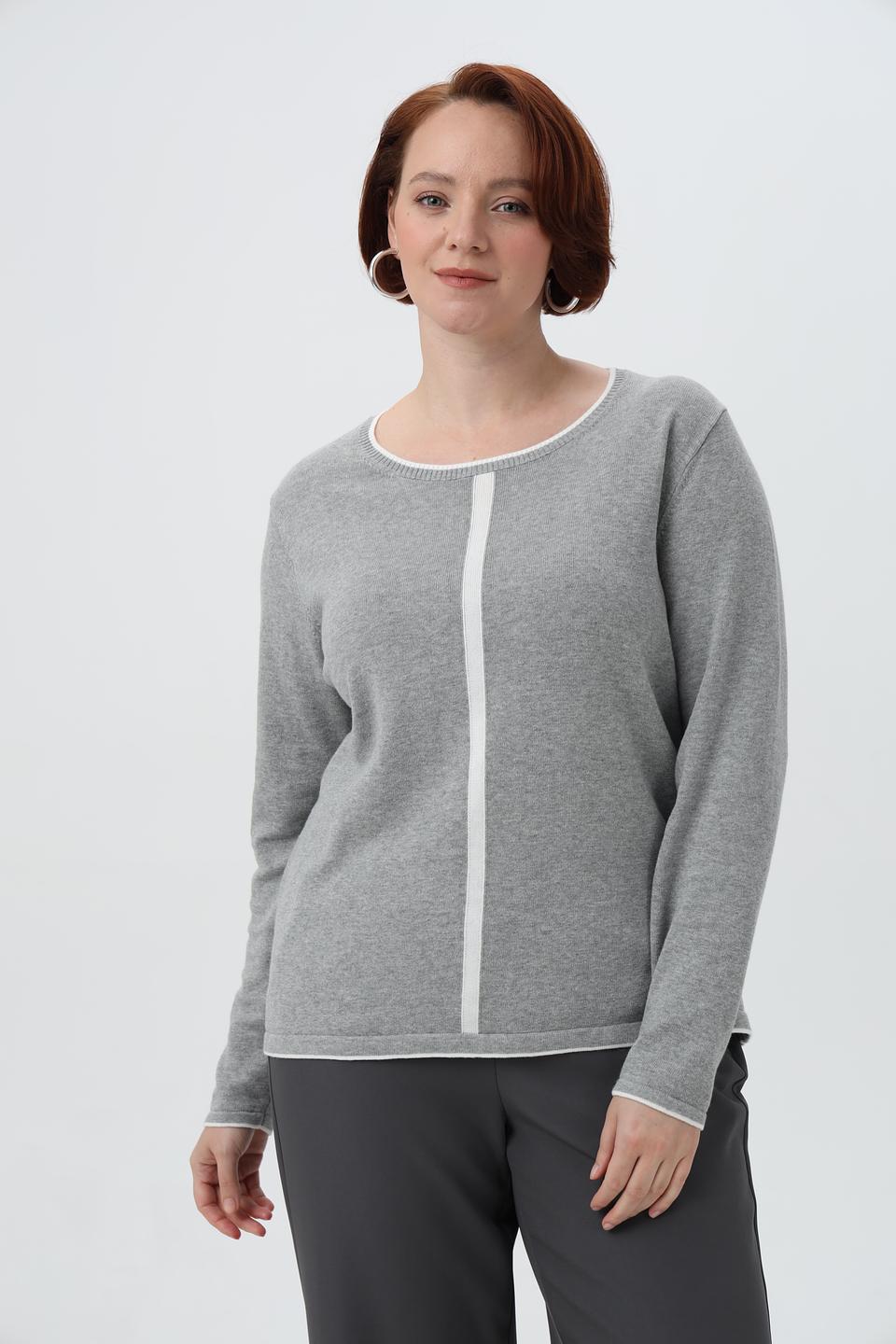 Пуловер Frank Walder с белой полосой