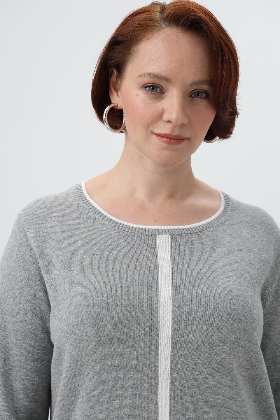 Пуловер Frank Walder с белой полосой