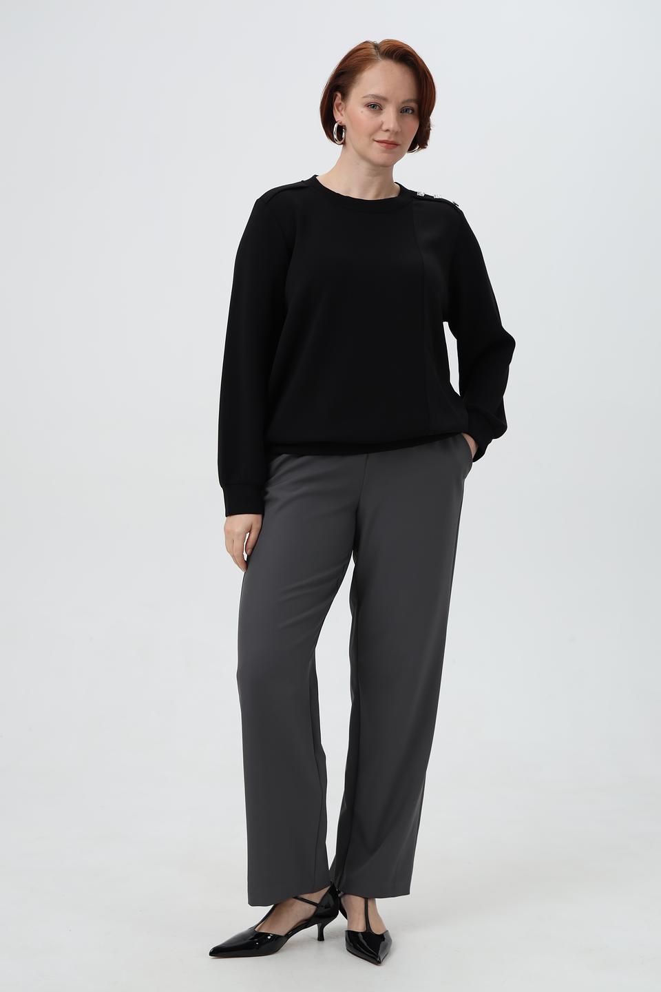 Брюки Frank Walder серые прямые