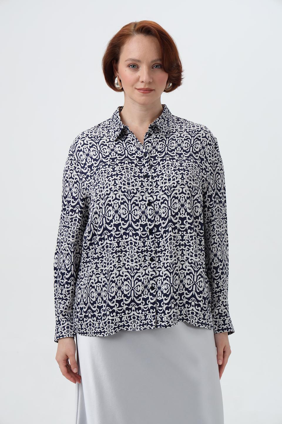 Блузка Lebek с орнаментом