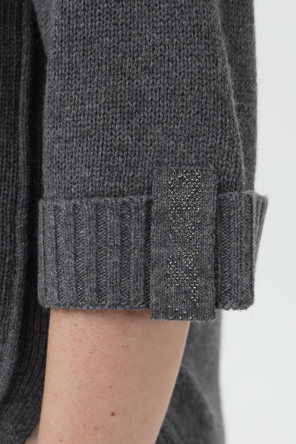 Жакет Lebek серый с воротником